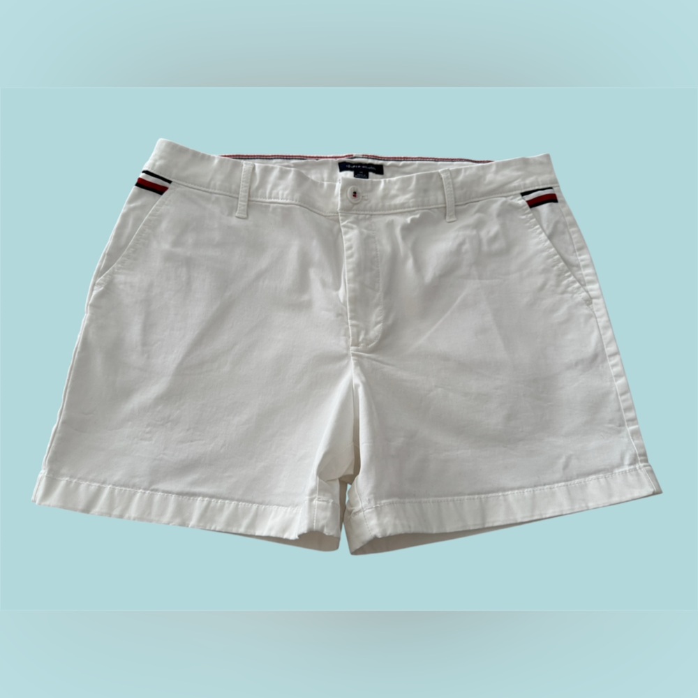 Tommy Hilfiger Women’s Cotton White Shorts Size:14